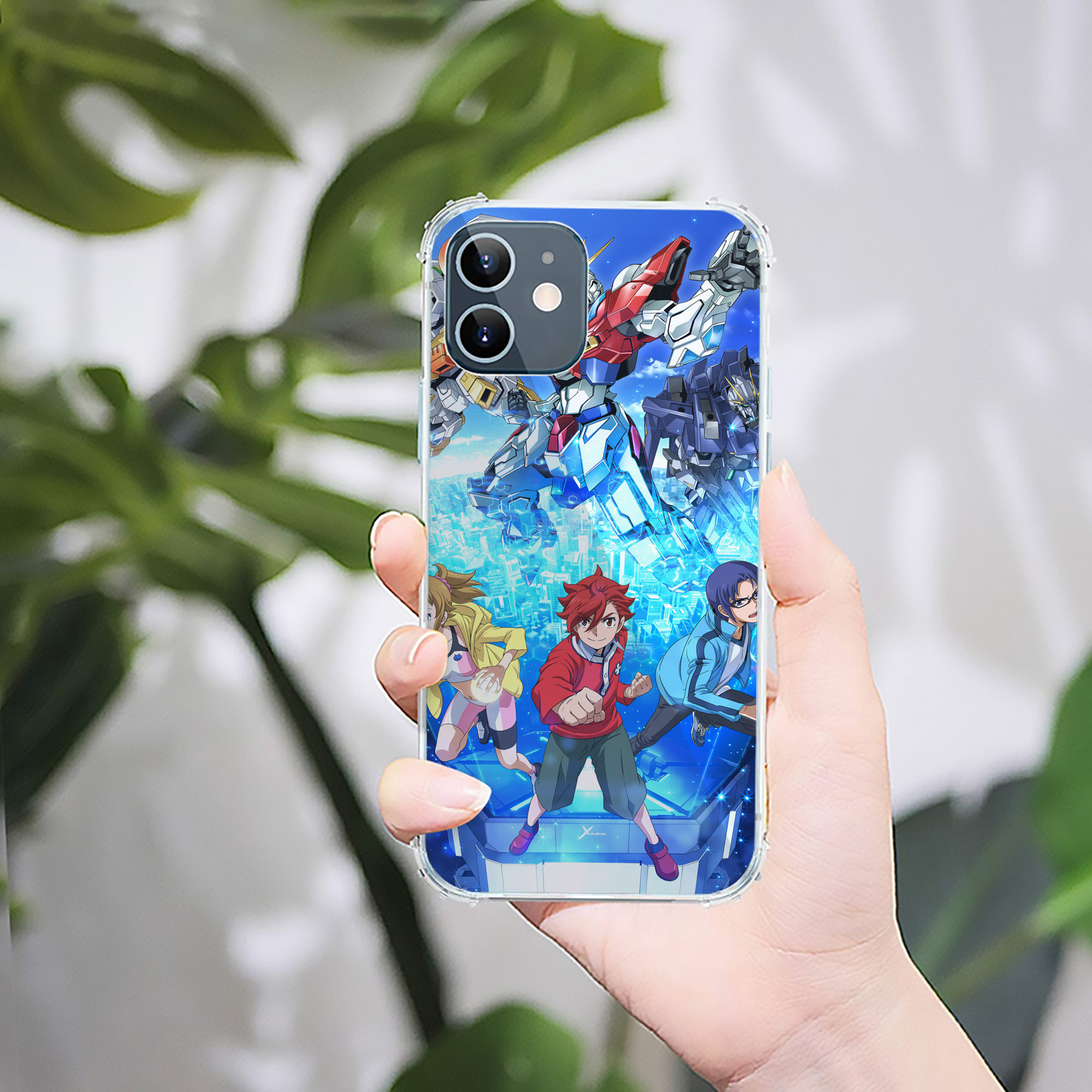 （画像用） 機動戦士ガンダム Mobile Suit Gundam 【iPhone 12シリーズ対応】透明スマホケース（クリアソフトケース）